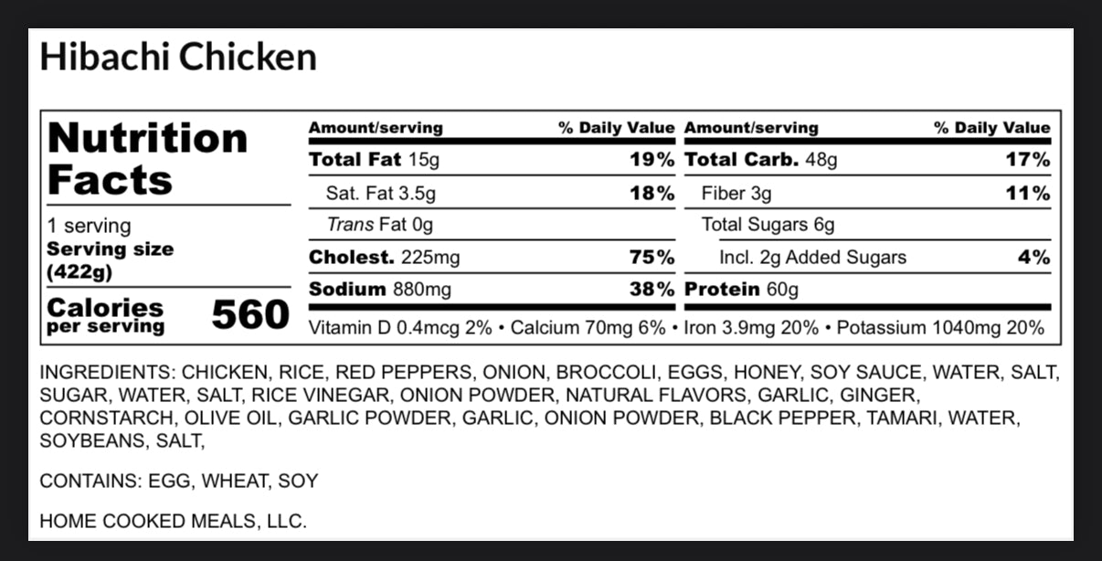 Chicken Hibachi