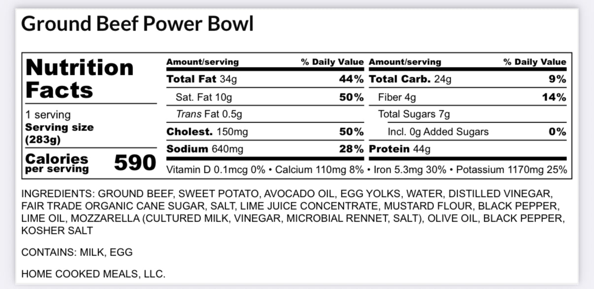 Ground Beef Power Bowl
