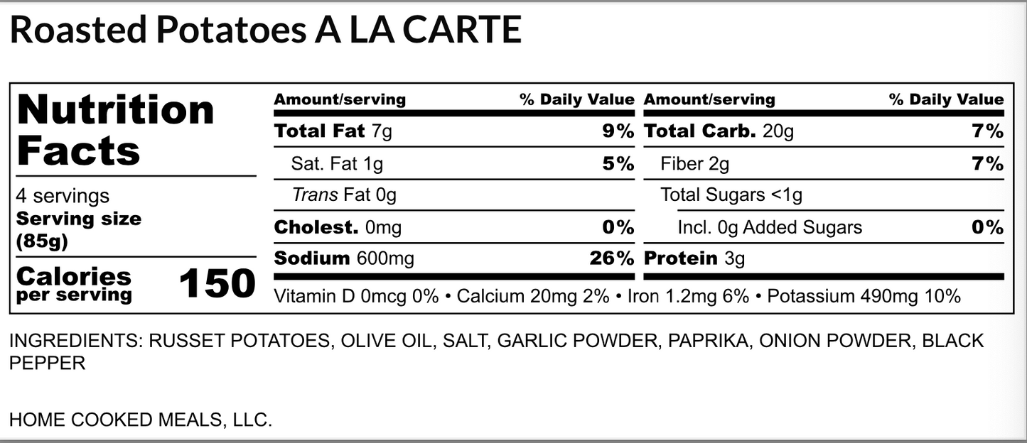 Roasted Potatoes (À La Carte)