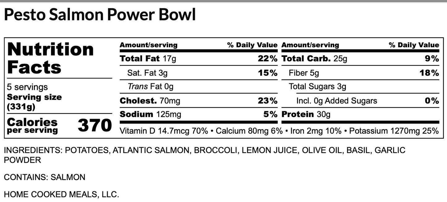 Baked Salmon Power Bowl
