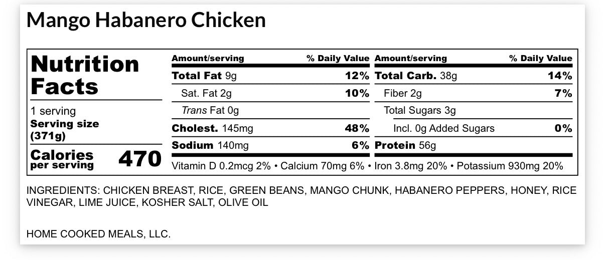 Mango Habanero Chicken