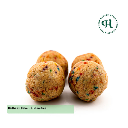 Birthday Cake Protein Energy Balls