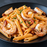Penne Vodka With Grilled Shrimp