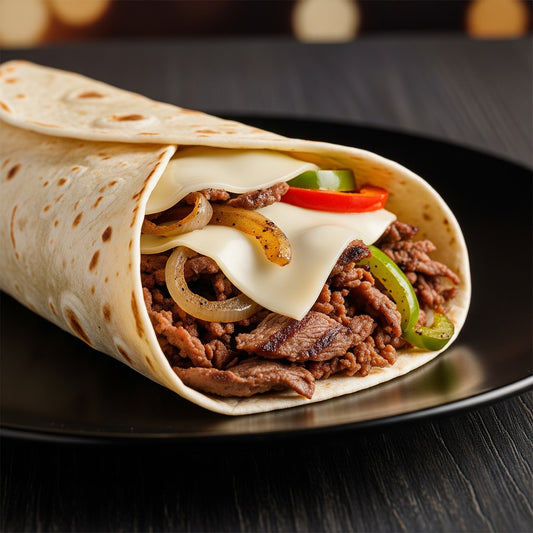 Flank Steak Philly Wrap