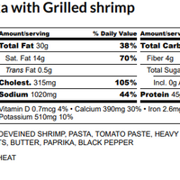 Penne Vodka With Grilled Shrimp