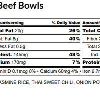 Thai Chili Beef Bowl