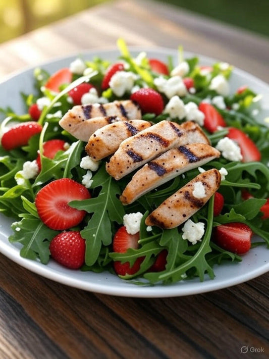 Strawberry Salad with Grilled Chicken